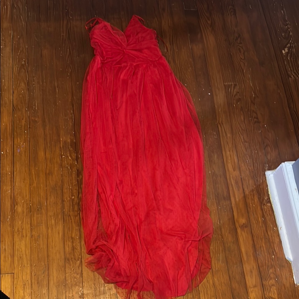 Dress Day Red Evening Gown